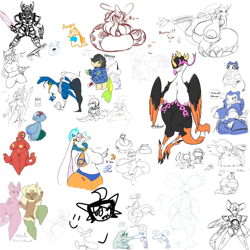 (milotic artesjsc big_breasts breasts cleavage cow_print female huge_breasts nipples pokemon pokemon_(species) tagme