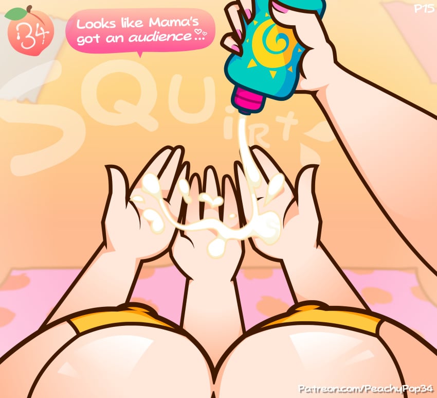 1girls 4_arms beach big_breasts bikini female female_only female_pov jess_(peachypop34) light_skin lotion multi_arm multi_limb peachypop34 solo solo_female solo_focus