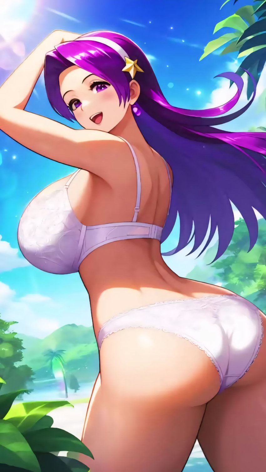 1girls ai_generated artist_request athena_asamiya background big_ass big_breasts bra busty clouds cute_face cute_girl day daytime fat_ass fat_breasts fat_butt female female_only girl_only hairband huge_ass huge_breasts huge_butt huge_tits_teen idol king_of_fighters kof large_ass large_breasts legs lingerie long_hair long_hair_female looking_at_viewer looking_back looking_back_at_viewer magical_girl only_female only_girl panties psycho_soldier purple_eyes purple_eyes_female purple_hair purple_hair_female remastered sensual sky snk snk_heroines:_tag_team_frenzy solo solo_female solo_focus teen_girl teenage_girl teenager the_king_of_fighters thick_legs thick_thighs thighs upscaled white_bra white_hairband white_lingerie white_panties young young_female young_girl young_woman