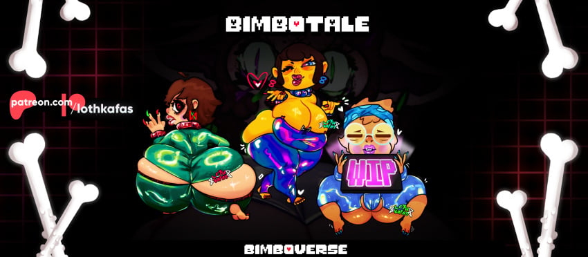 2females 2girls 3_toes 3girls alphys alphyssa_(bimbotale) ass ass_bigger_than_head ass_bigger_than_torso ass_clap ass_clapping ass_cleavage ass_focus ass_press bedroom_eyes big_ass big_breasts big_butt big_lips big_thighs bimbo bimbo_body bimbo_lips bimbo_prostitute bimbofication bimbofied bimbotale blowing_kiss blue_nails blush booty_clap booty_shorts breasts breasts_bigger_than_head breasts_bigger_than_torso breasts_squeezed_together chara character_in_background charee_(bimbotale) chubby chubby_female dominant_female earrings feet female female/female female_only flirting flirting_with_viewer freckles freckles_on_ass frisk frisk_(undertale) frissa_(bimbotale) geek gigantic_ass gigantic_breasts gigantic_butt gigantic_thighs girly group hips hips_wider_than_shoulders huge_ass huge_breasts huge_butt huge_thighs hyper_ass hyper_breasts hyper_butt jogging kissing large_ass large_breasts large_butt large_thighs latex latex_clothing latex_thighhighs lips lipstick lipstick_mark looking_at_viewer looking_back lothkafas medium_breasts nerd nerdy_female oc oiled oiled_skin one_eye_closed one_eye_half-closed original_character original_characters pink_lipstick plump plump_ass plump_breasts plump_butt plump_camel_toe plump_labia plump_lips plump_pussy plump_thighs png red_eyes red_lipstick refraction running sandra_bones_(bimbotale) sans sans_(undertale) sans_au shiny_clothes shiny_skin small_breasts squatting thighhighs thighs tight_clothing tight_fit toenail_polish toenails undertale undertale_(series) undertale_au undertale_fanfiction wide_hips wink winking winking_at_viewer