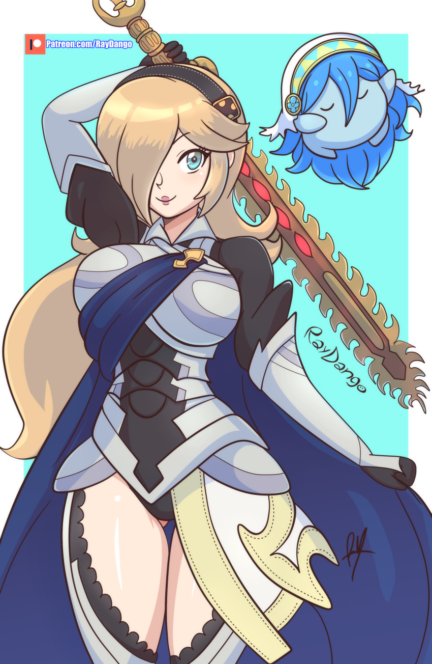 1girls alternate_costume alternate_version_available breasts corrin_(fire_emblem)_(cosplay) crossover female female_only fire_emblem fire_emblem_fates mario_(series) nintendo princess_rosalina raydango solo solo_female super_mario_galaxy tagme thick_thighs