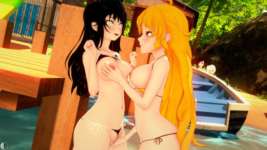 2024 3d 4girls ahoge alterego animal_ears ass beach big_ass big_breasts big_butt bikini bikini_aside black_bikini black_hair blake_belladonna blonde_hair blush boat breasts breasts_out butt canon_couple cat_ears catgirl color digital_media_(artwork) dock female female_focus female_only fingering fingering_partner hand_on_breast heart-shaped_pupils in_love kemonomimi long_hair looking_pleasured looking_shocked multicolored_hair nipples nsfw_version public public_nudity public_sex purple_eyes red_hair ruby_rose rwby shocked shocked_expression short_hair side_ponytail smile source tagme two_tone_hair unaware voyeur voyeurism watching watching_sex water weiss_schnee white_hair yang_xiao_long yellow_bikini yellow_eyes