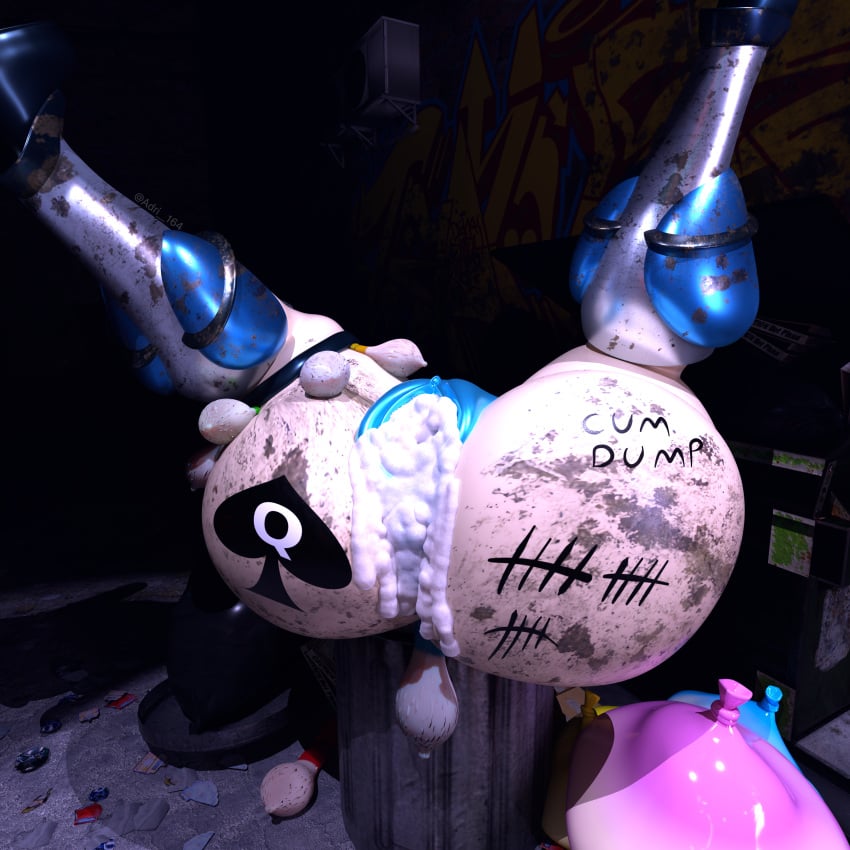 1girls adri164 big_ass body_writing clothed cum_drip cum_inside cum_leaking cum_leaking_out_of_pussy cumdump dirty dirty_ass female female_only free_use huge_ass in_trash_can mighty_switch_force patricia_wagon police police_uniform policewoman pussy queen_of_spades queen_of_spades_symbol queen_of_spades_tattoo solo solo_female stuck tattoo tattoo_on_butt thick_thighs trash_can unconscious wayforward wide_hips