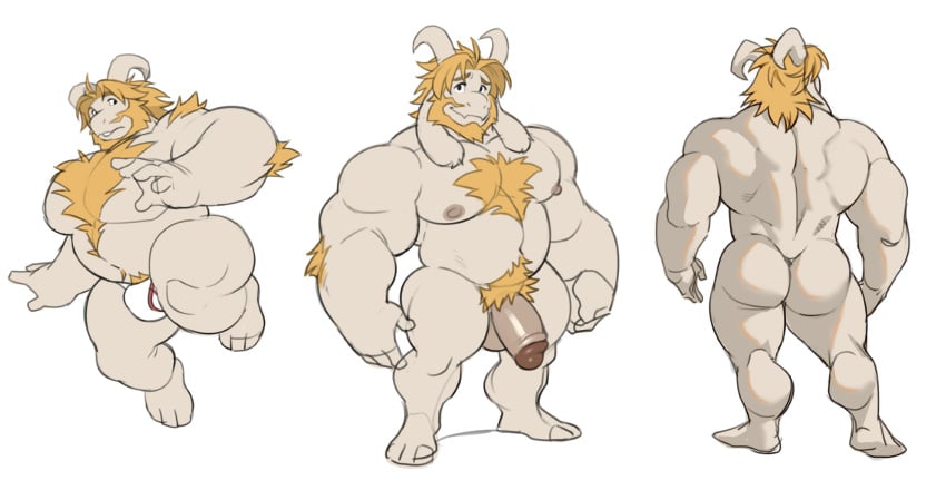 1boy 1male ambiguous_species analon_(artist) anthro anthro_focus anthro_male anthro_only asgore_dreemurr ass back_view balls ballsack bara barazoku barely_clothed barely_covered beard belly biceps blonde_hair body_hair bovid bovine bovine_ears bovine_horn bulge butt caprine chest_hair chest_tuft cock collage completely_naked completely_naked_male completely_nude completely_nude_male deltarune dick facial_hair flaccid flaccid_cock flaccid_penis forearm_hair front_view glans goat goat_horns hairy_chest hairy_male happy_trail horn horns humanoid humanoid_feet humanoid_genitalia humanoid_hands humanoid_penis intact long_ears male male_focus male_only male_underwear muscle musclegut muscles muscular muscular_anthro muscular_arms muscular_back muscular_legs muscular_male muscular_thighs naked naked_male navel nipples nude nude_male pecs pectorals penis pubic_hair semi-erect simple_background simple_shading smooth_penis solo solo_focus solo_male toby_fox toomanyboners undertale undertale_(series) underwear underwear_only white_skin