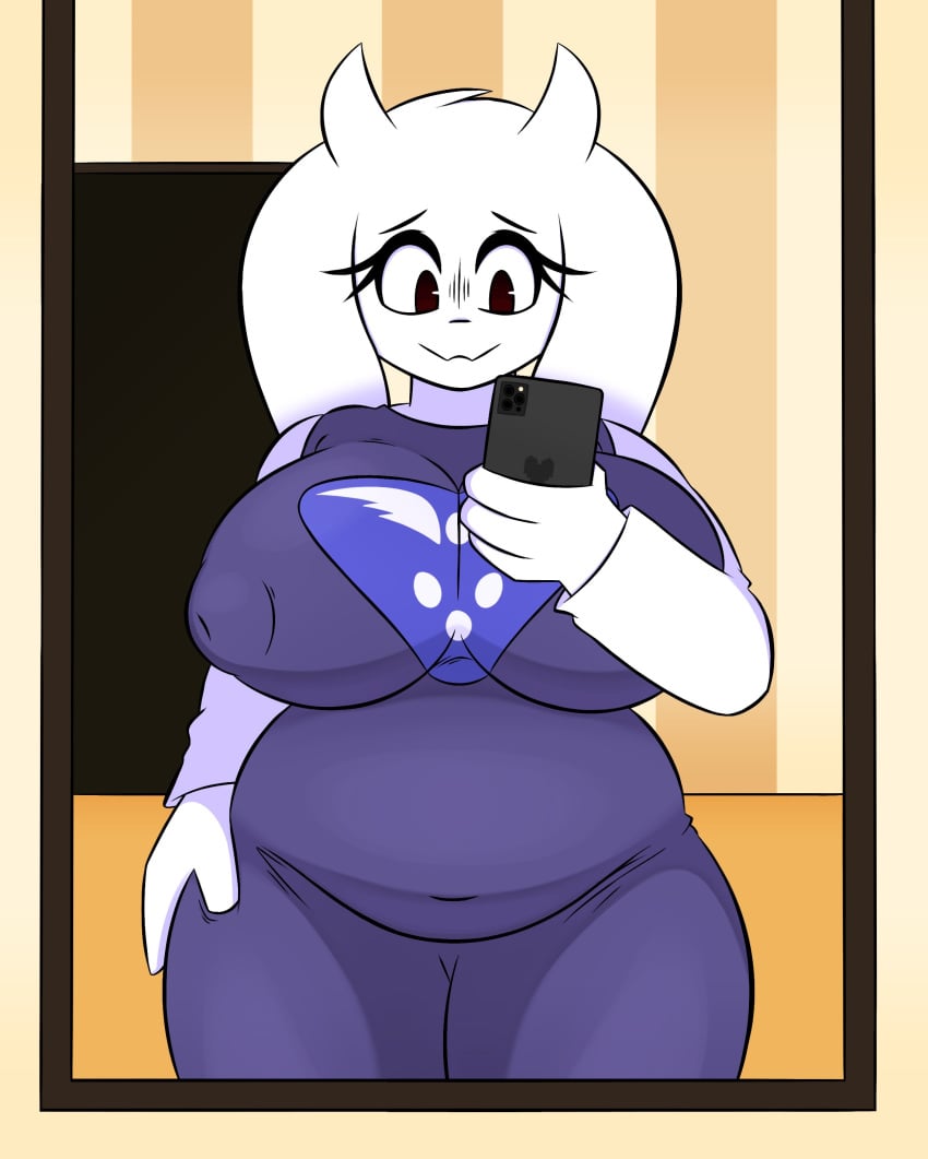 1girls 2d big_breasts breasts female female_only foxsuo solo tagme toriel undertale undertale_(series)