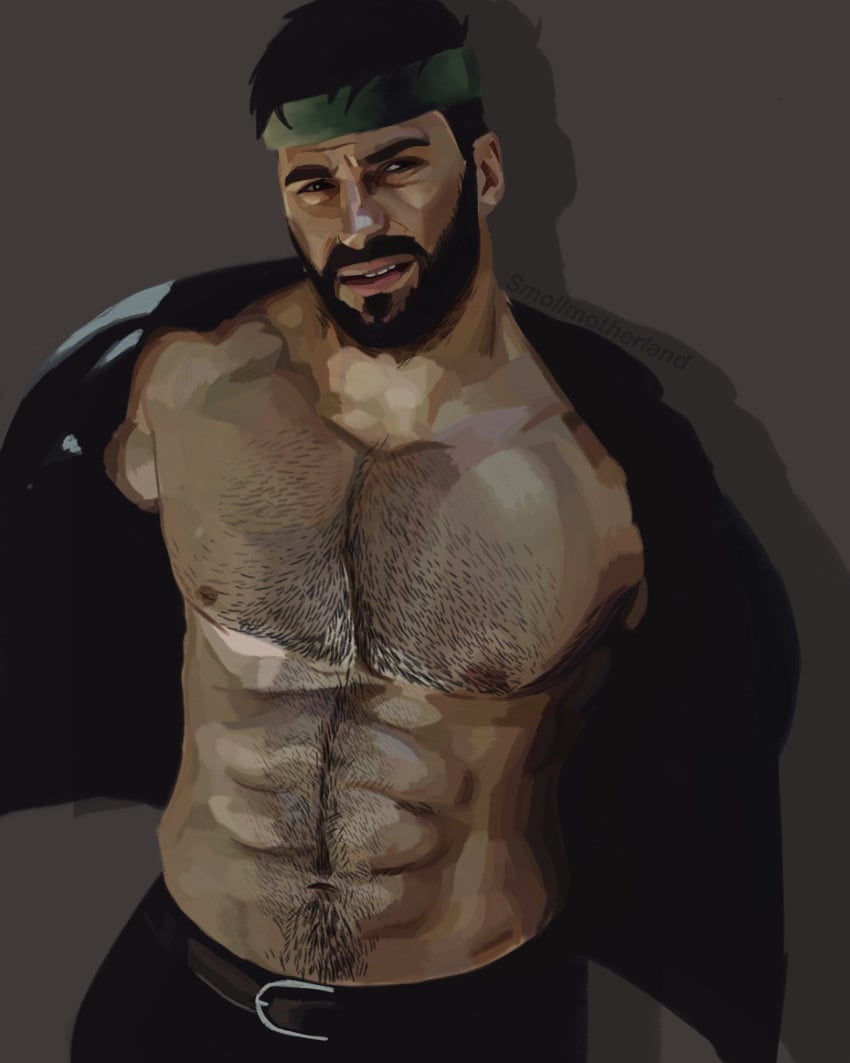 abs bara bara_tiddies bara_tits buff call_of_duty call_of_duty_black_ops_2 call_of_duty_black_ops_cold_war dilf frank_woods male male_focus male_only mature mature_male muscular muscular_male no_visible_genitalia older_male open_shirt pinup six_pack smollmotherland solo_male toned toned_male