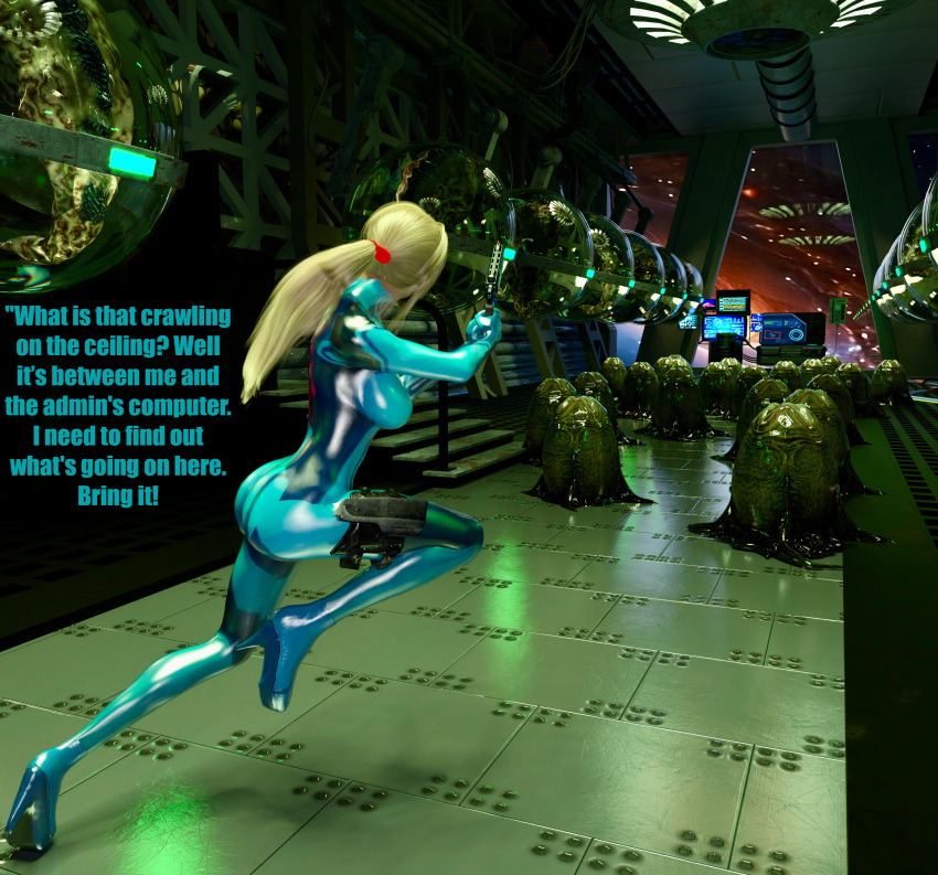 3d blonde_hair blue_eyes facehugger_egg imminent_sex inminent_rape metroid samus_aran that3dartist