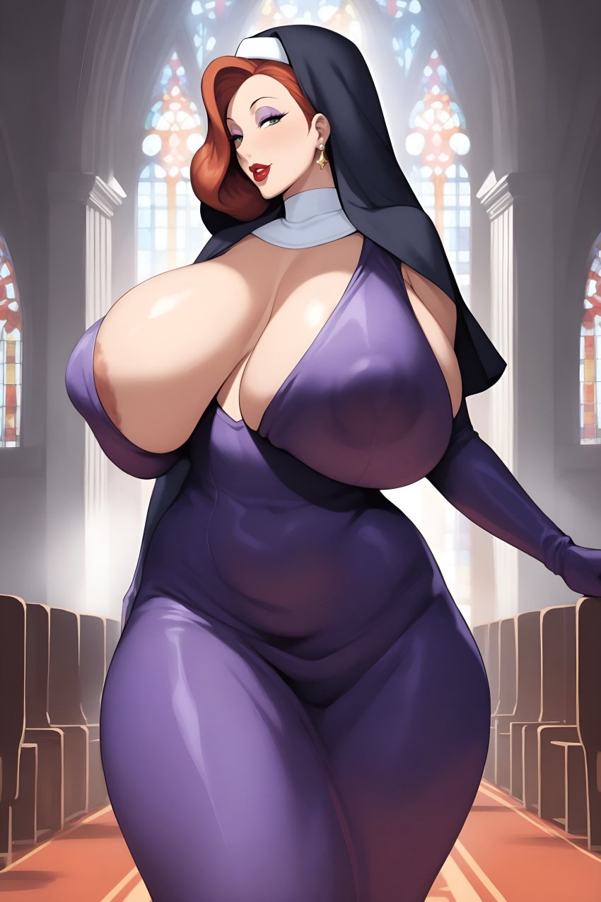 1girls ai_generated big_ass big_breasts big_thighs breasts bust busty chest curvaceous curvy curvy_figure digital_media_(artwork) disney enormous_breasts female gigantic_breasts hips hourglass_figure huge_ass huge_breasts huge_thighs hyper_breasts jessica_rabbit large_ass large_breasts large_thighs light-skinned_female light_skin massive_breasts mature mature_female nun onlyaimommys thick thick_hips thick_legs thick_thighs thighs top_heavy touchstone voluptuous voluptuous_female waist who_framed_roger_rabbit wide_hips wide_thighs