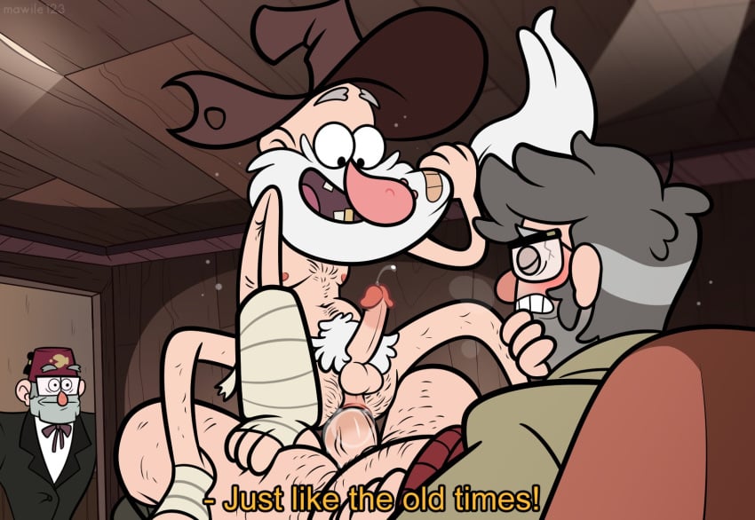 fiddleford_mcgucket gay gravity_falls mawile123 stanford_pines stanley_pines thousand_yard_stare toony toony_face