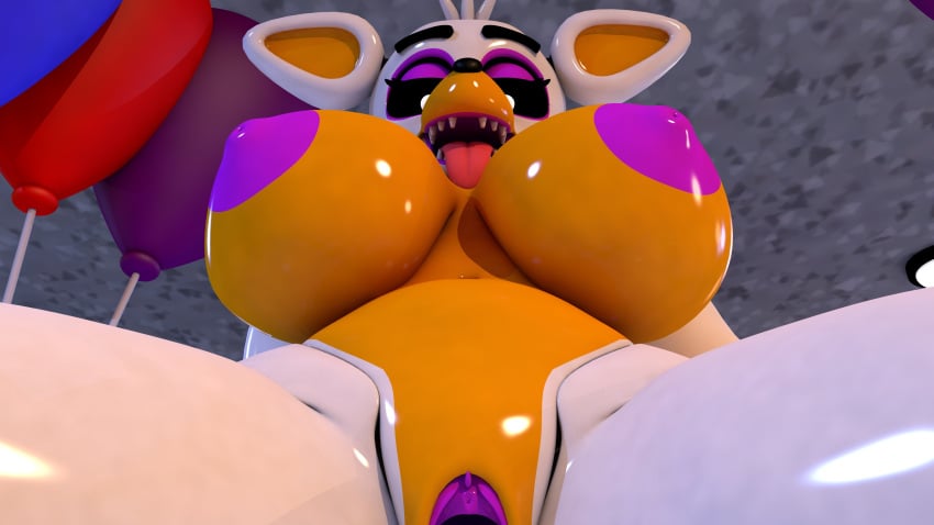 16:9 2024 absurd_res animatronic anthro big_breasts breasts canid canine female five_nights_at_freddy's five_nights_at_freddy's_world fox genitals geometryboymejia hi_res lolbit_(fnaf) looking_at_viewer machine mammal multicolored_body nipples nude nude_anthro nude_female orange_body purple_nipples pussy robot scottgames solo spread_legs spreading tongue tongue_out white_body white_eyes widescreen