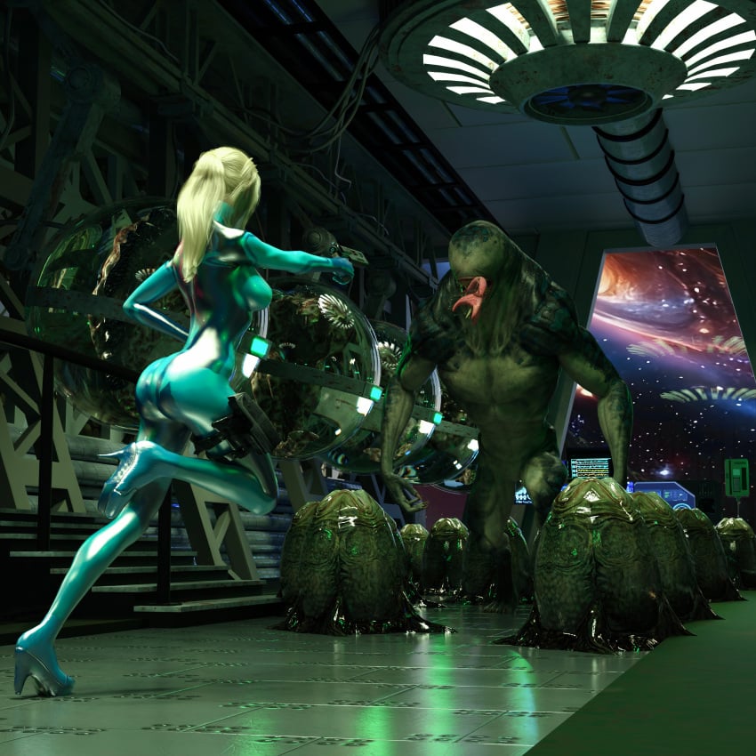 3d blonde_hair blue_eyes imminent_sex inminent_rape metroid monster samus_aran that3dartist