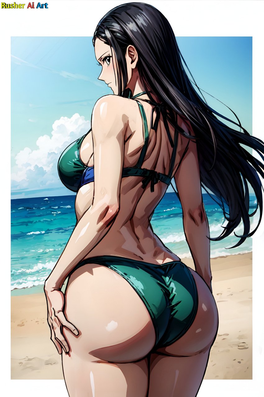 ai_generated bikini female female_only nico_robin one_piece rusher_ai_art