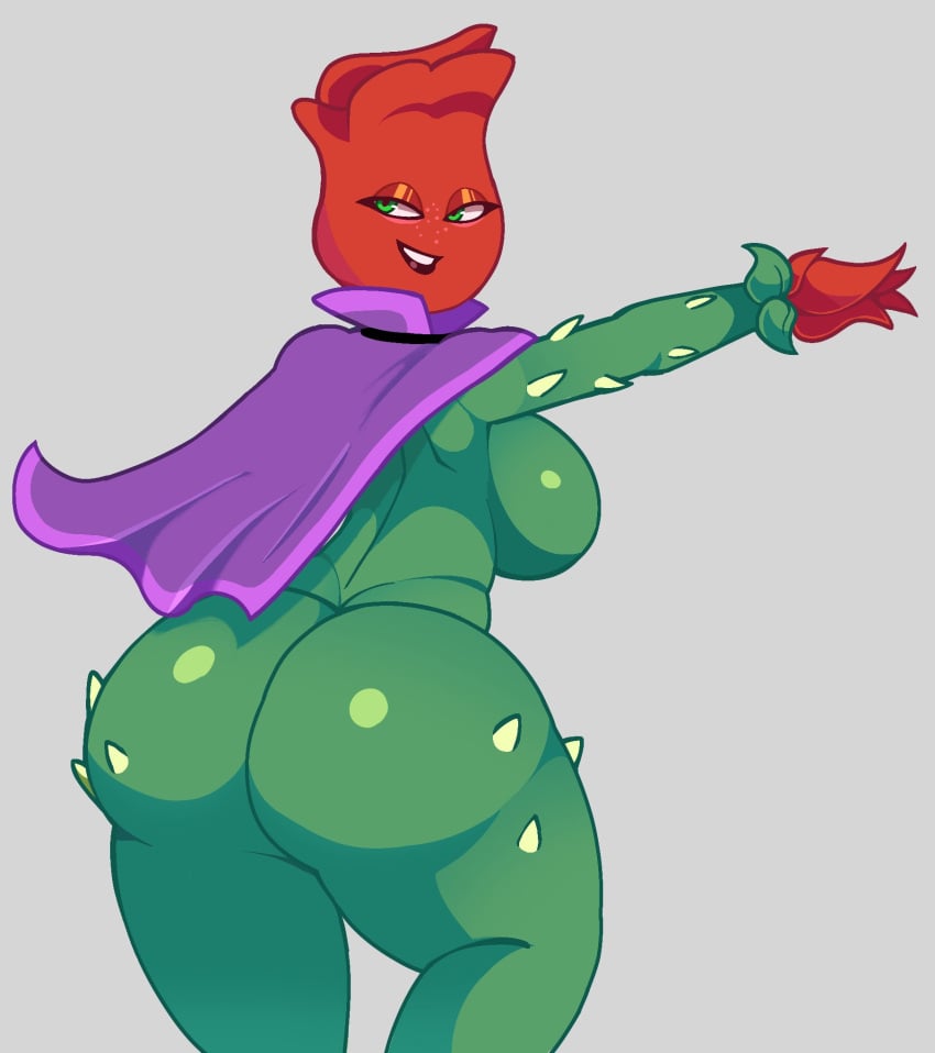 1girls anthro anthrofied ass breasts female flora_fauna hcyclops66 plant plant_girl plant_humanoid plantie plants_vs._zombies plants_vs_zombies popcap_games pussy rose_(pvz) solo