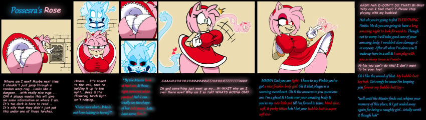 alternate_version_at_source amy_rose big_breasts ghost ghost_girl hedgehog huge_ass oc panties possessed possession roga14 sonic_(series) upskirt