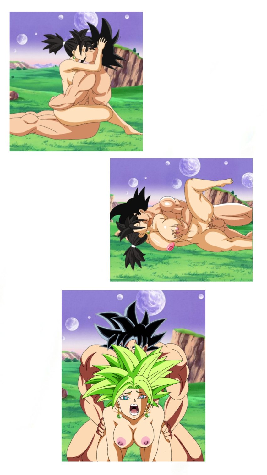 big_breasts big_butt black_hair female female_penetrated fusion green_hair kay--yakashi kefla love male male/female penetration son_goku straight straight_sex ultra_instinct