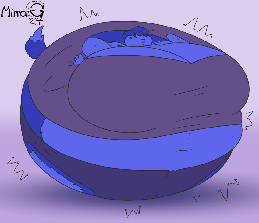 big_breasts blueberry_inflation breasts cleavage female furry huge_breasts inflation mirrorgs thick_thighs wide_hips