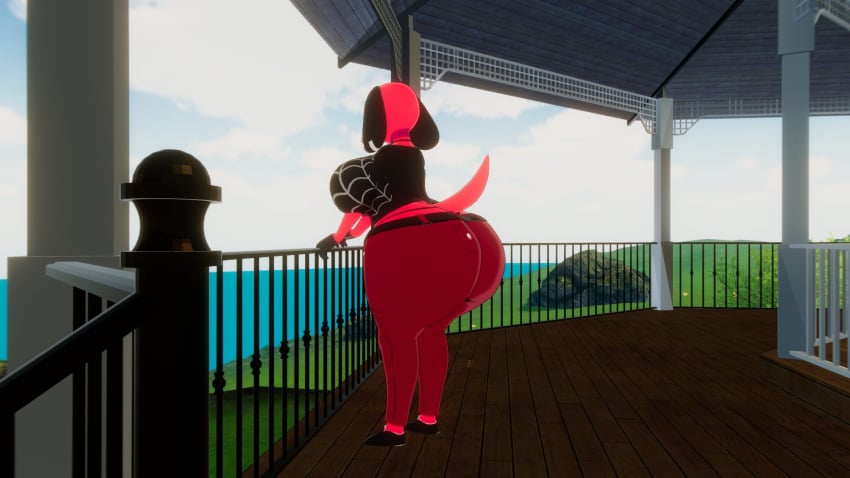 animal_crossing big_ass big_breasts breasts bubble_butt cherry_(animal_crossing) huge_ass huge_breasts spacerift theycallhimcake thick_thighs wide_hips