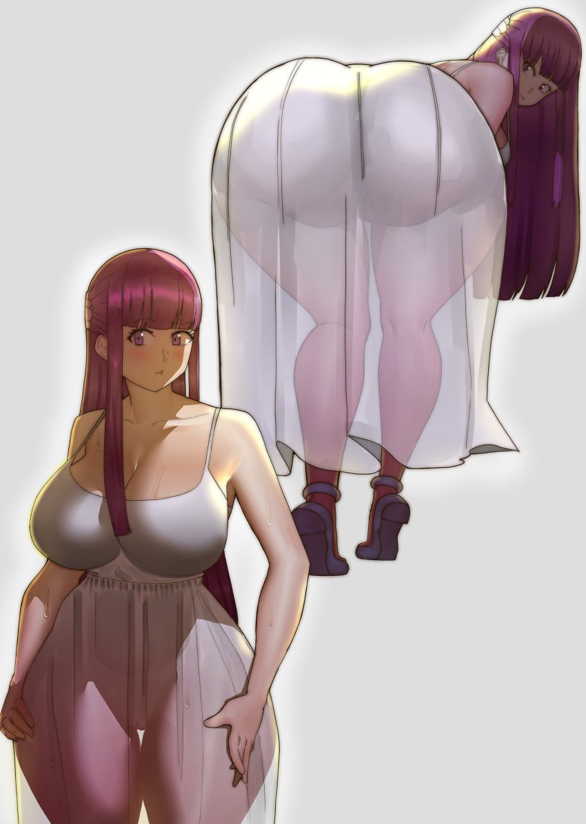 1girl 1girls 2024 2d 2d_(artwork) ass bending_over big_ass big_breasts big_butt big_thighs breasts bubble_ass bubble_butt butt butt_crack dat_ass delicious_ass doublehero dumptruck_ass fat_ass fat_butt female female_only fern_(sousou_no_frieren) frieren_beyond_journey&#039;s_end gigantic_ass gigantic_butt gyat huge_ass huge_breasts huge_butt huge_thighs large_ass large_breasts large_thighs looking_at_viewer looking_back massive_ass massive_butt purple_eyes purple_hair see-through see-through_clothing see_through shiny_ass shiny_breasts shiny_butt shiny_hair shiny_skin solo solo_female thick_ass thick_thighs thighs white_skin white_skinned_female