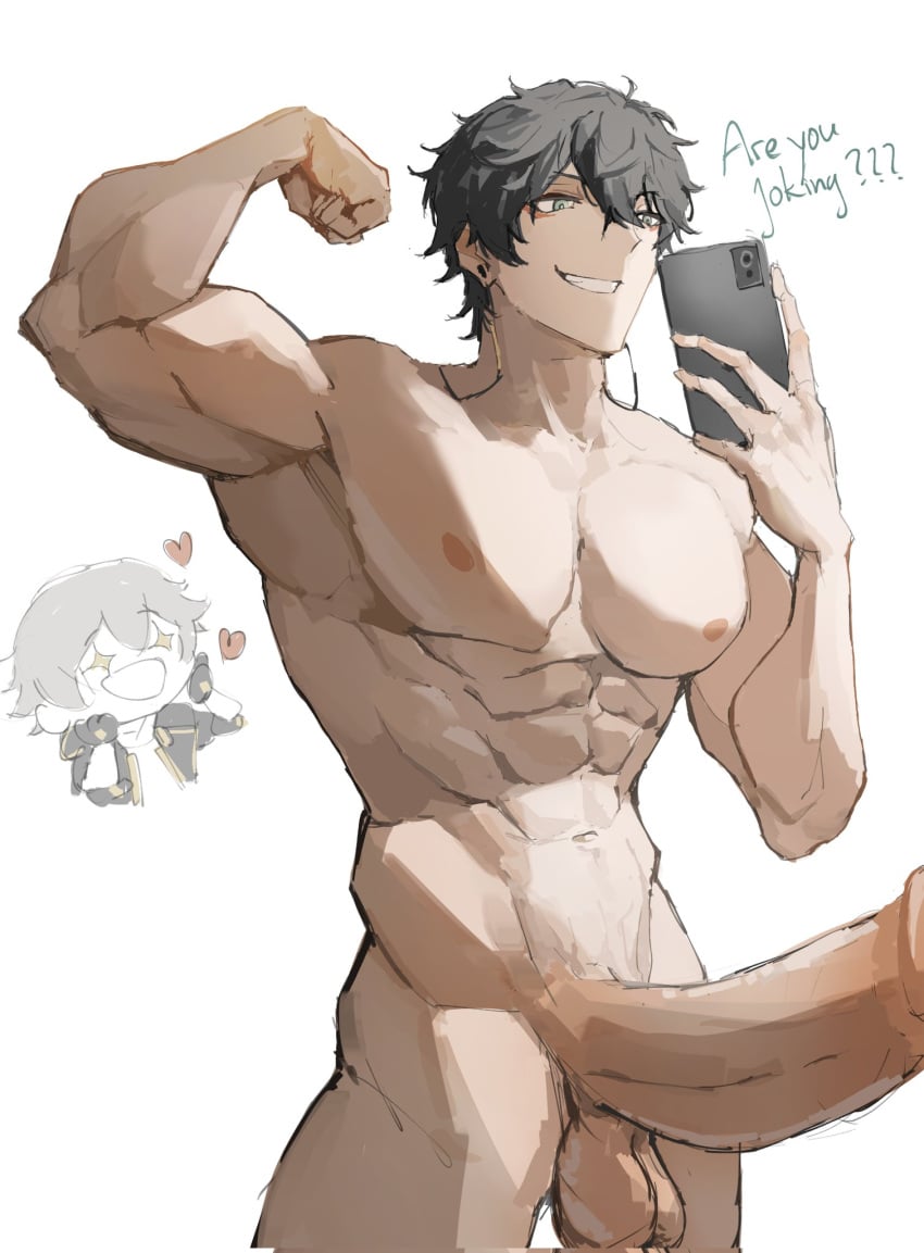 big_penis caelus_(honkai:_star_rail) dan_heng gay honkai:_star_rail jncx_325 muscles muscular_male