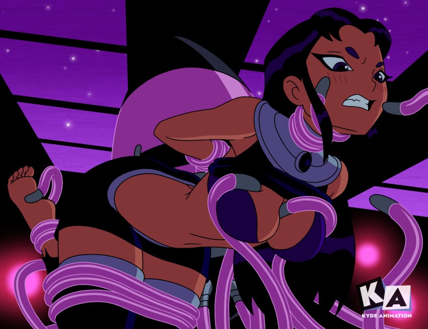 blackfire bra groping imminent_sex kyde questionable_consent teen_titans tentacle