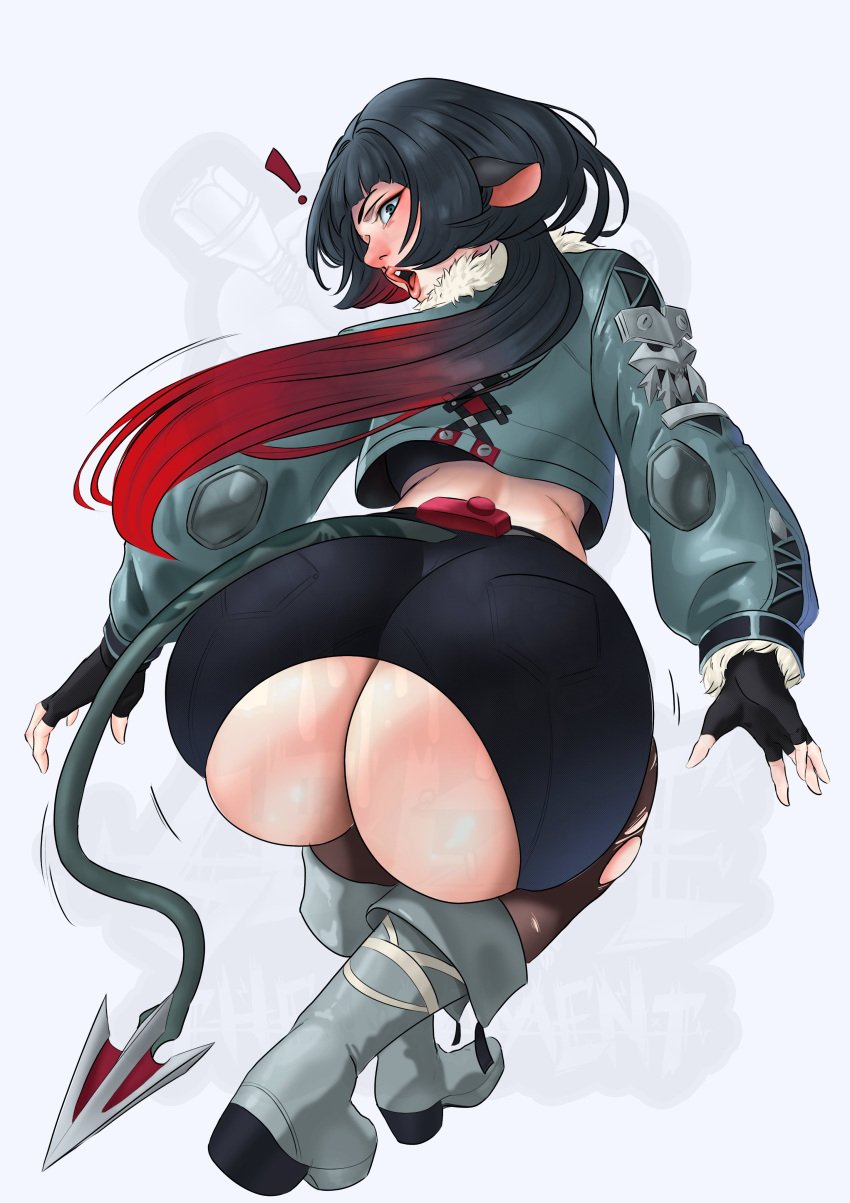 ! 1girl 1girls 2024 2d 2d_(artwork) ass ass_focus ass_peek ass_visible_through_thighs ass_visible_through_torn_clothes big_ass big_butt black_hair bubble_ass bubble_butt butt_crack dat_ass dumptruck_ass fat_ass fat_butt female female_only green_eyes gyat huge_ass huge_butt jane_doe_(zenless_zone_zero) large_ass light-skinned_female light_skin long_hair looking_at_viewer looking_back make_up makeup massive_ass massive_butt nero_undead neroundead red_lips red_lipstick ripped_pants ripped_pantyhose shiny_ass shiny_breasts shiny_butt shiny_hair shiny_skin shocked shocked_expression solo solo_female surprised surprised_expression tail thick_ass tight_clothes tight_clothing torn_clothes torn_pantyhose zenless_zone_zero