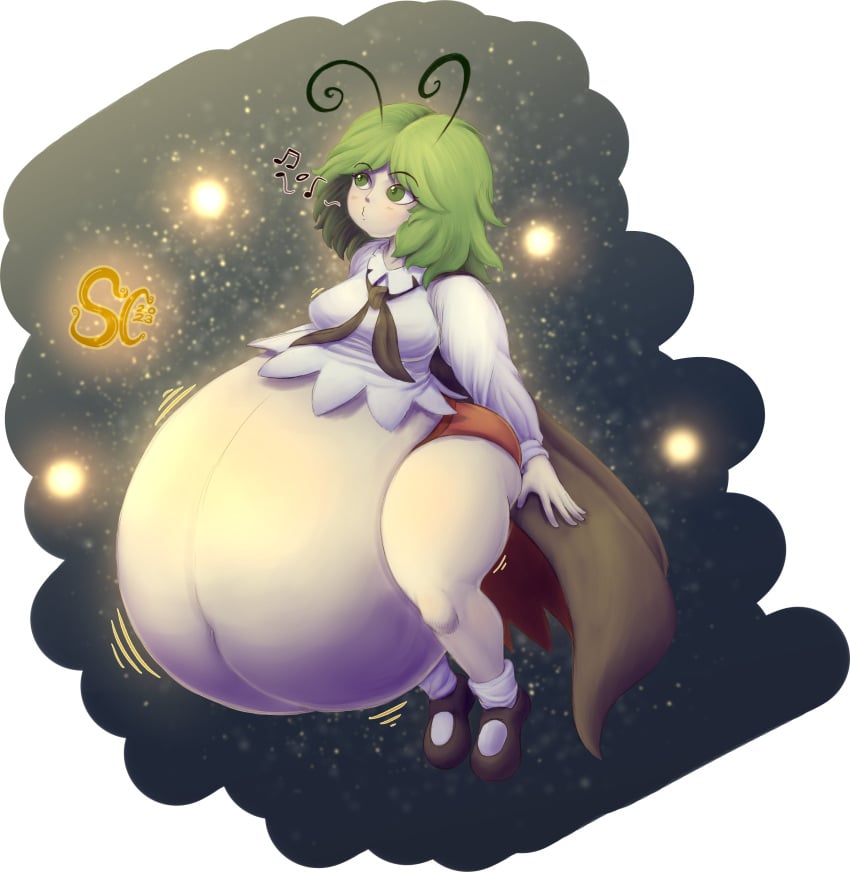 antennae green_hair imperishable_night spaghetticultists thick_thighs touhou vore wriggle_nightbug