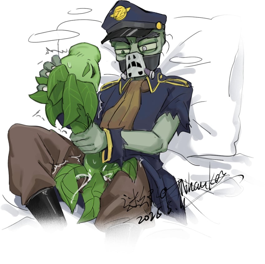 bodily_fluids cum cum_inside duo electronic_arts forced genital_fluids hi_res male male/male mihuankarya not_furry plants_vs._zombies popcap_games rape sex undead zombie