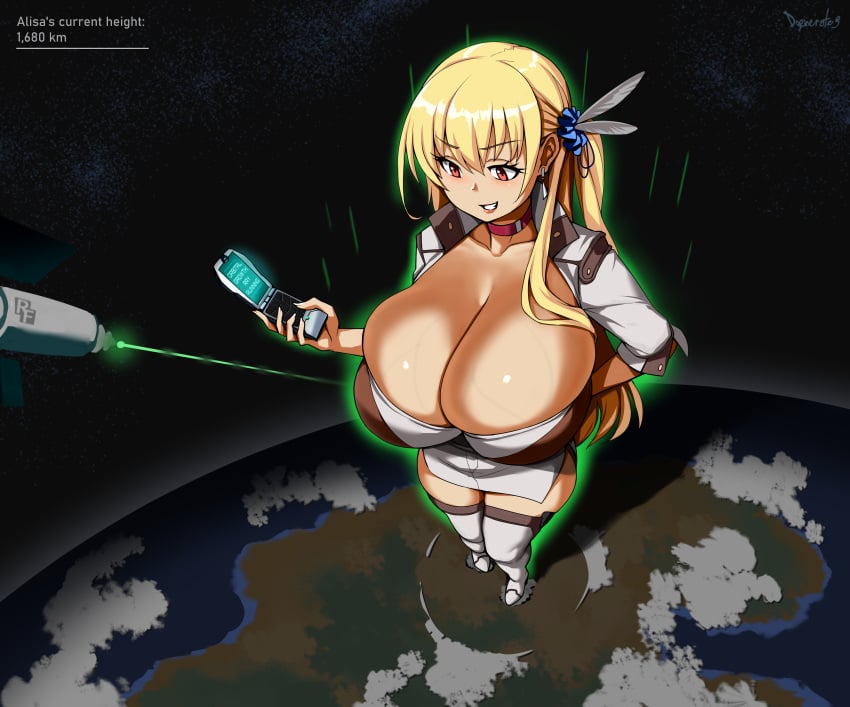 alisa_reinford blonde_hair breast_expansion breasts_bigger_than_head dgenerate9 eiyuu_densetsu giantess giantess_growth huge_breasts plant tagme thick_thighs thigh_expansion