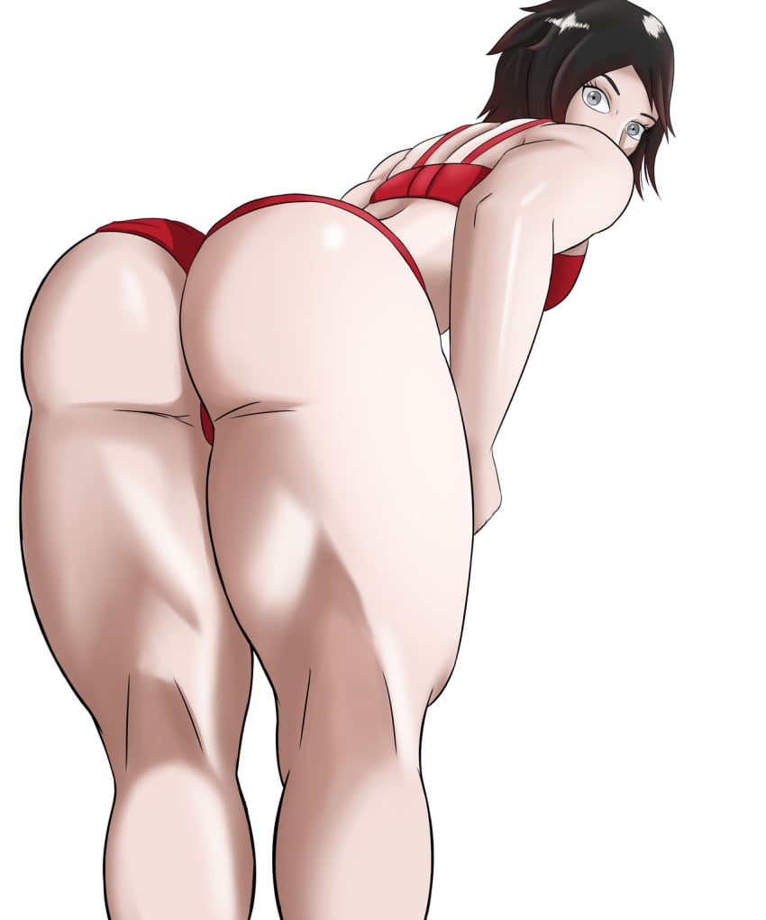 ass ass_focus big_ass changing_clothes female_only looking_back ruby_rose rwby titalisk underwear