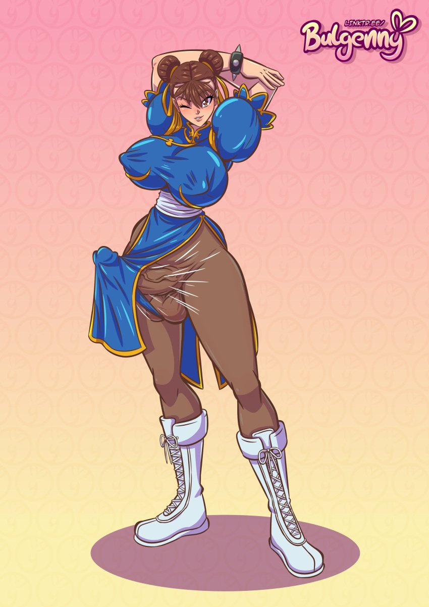 1futa balls big_balls big_breasts big_cock big_nipples big_penis big_testicles breasts brown_eyes brown_hair bulgenny capcom chun-li clothed clothing dickgirl erect erect_nipples erect_penis erection futa_only futanari huge_balls huge_breasts huge_cock huge_nipples huge_testicles intersex large_areolae large_balls large_breasts large_cock large_penis large_testicles light-skinned_futanari light_skin long_hair long_penis nipples penis scrotum short_hair solo solo_futa street_fighter testicles uncensored veiny_penis