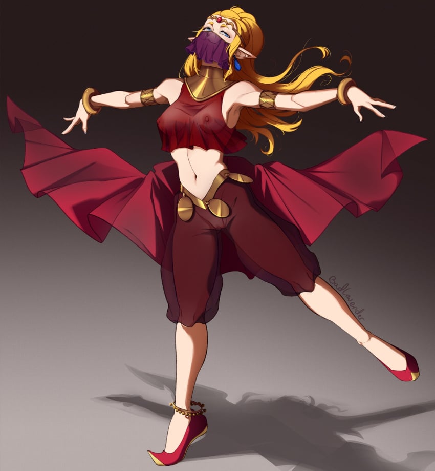 1girls armlet badlavender belly_dancer belly_dancer_outfit blonde_female blonde_hair blue_eyes bracelet breasts breasts_visible_through_clothing circlet dancer dancer_outfit dancing earrings echoes_of_wisdom female female_focus female_only functionally_nude functionally_nude_female gerudo gerudo_outfit gerudo_veil gold_(metal) gold_jewelry hairless_pussy harem_outfit hip_bones hip_dips hip_vent hips hylian hylian_ears jewelry light-skinned_female light_skin long_hair nintendo nipples nipples_visible_through_clothing pointy_ears ponytail princess princess_zelda pussy pussy_visible_through_clothes see-through see-through_clothing see-through_dress see-through_top small_breasts solo solo_female solo_focus the_legend_of_zelda translucent translucent_clothing vagina veil zelda_(echoes_of_wisdom)