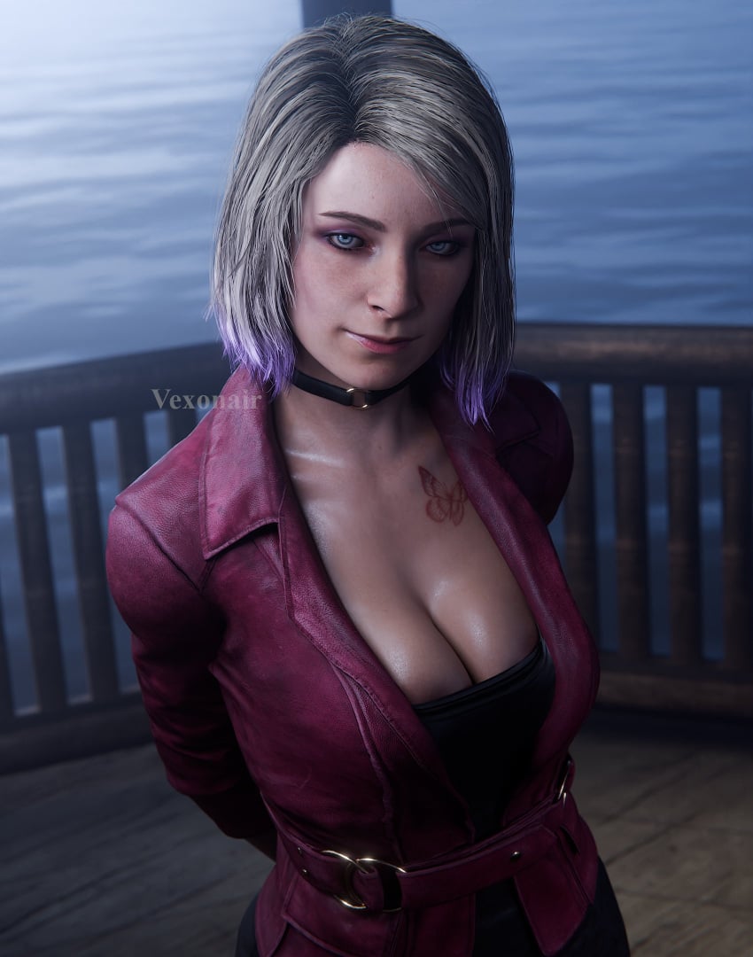 3d busty cleavage female female_focus female_only maria_(silent_hill) silent_hill silent_hill_2 silent_hill_2_remake tagme vexonair