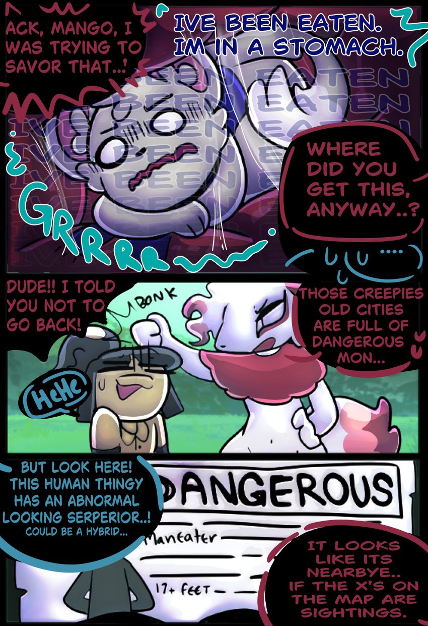 absurd_res anthro comic english_text generation_3_pokemon generation_5_pokemon hi_res mawile nintendo pokemon pokemon_(species) text vore zoroark