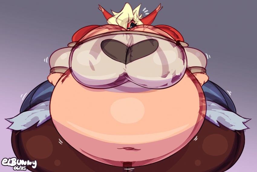 bbw big_breasts breasts cleavage elbunny female furry huge_breasts overweight tagme thick_thighs wide_hips
