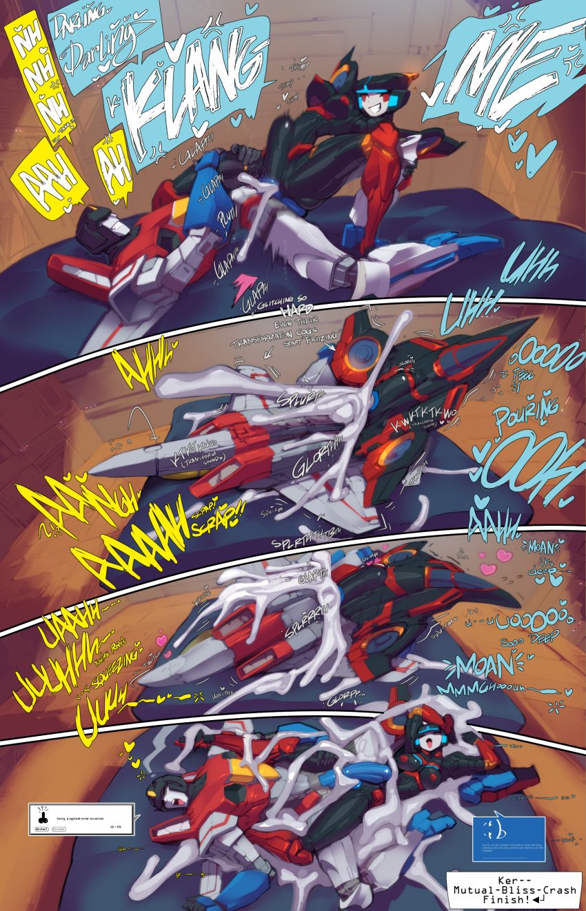 2boys 2girls ass ass_focus asshole autobot back back_view balls bare_arms bare_legs bare_shoulders bare_thighs big_ass big_breasts big_butt big_penis blue_penis blue_pussy blush breasts clitoral_stimulation clitoris color comic cum cum_in_pussy cum_inside cum_on_body cumming cumming_while_penetrating cybertronian english_text female fred_perry grabbing_ass hand_on_butt hand_on_penis hi_res imminent_sex jet kissing large_breasts looking_pleasured male male/female male_penetrating malesub muscles muscular muscular_male nipples page_8 penetration penile_penetration penis penis_in_pussy pleasure_face pussy pussy_juice robot robot_boy robot_girl robot_humanoid sex starscream stomach_bulge submissive_male tagme text text_bubble thick_thighs transformers vaginal_penetration windblade