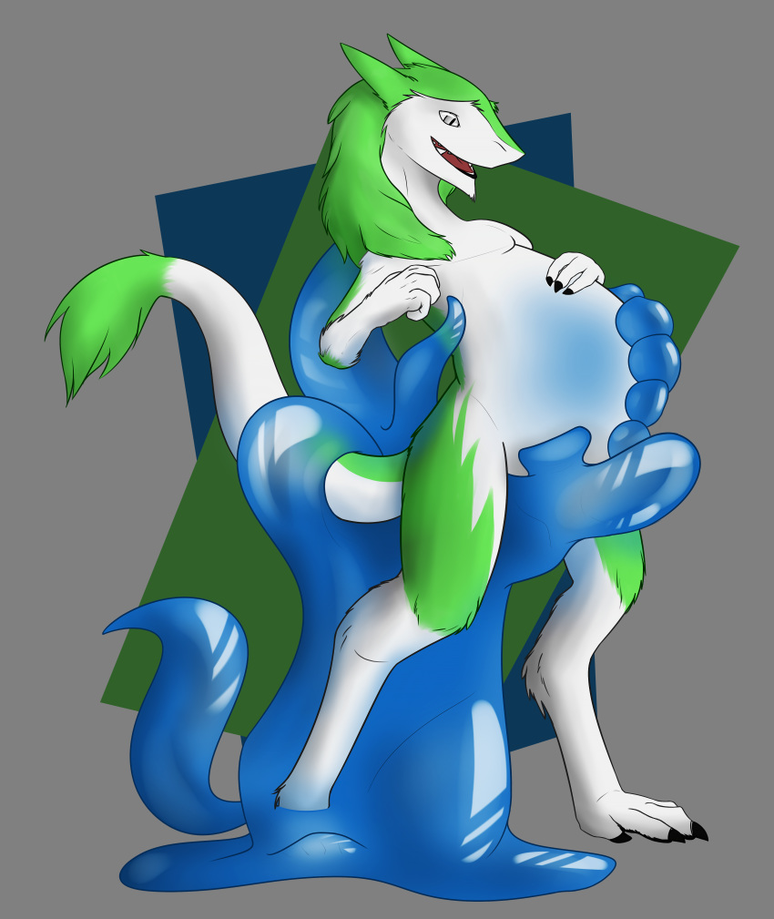 anal anthro belly big_belly goo inflation koorikitsune male male_only nul