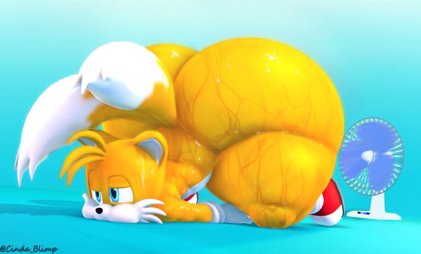 1boy 2_tails 3d anthro ass ass_bigger_than_head ass_focus big_ass big_butt blue_background blue_eyes bubble_butt cindablimp curvaceous curvy curvy_figure dat_ass face_down_ass_up fan femboy fox fox_tail front_view furry girly huge_ass male male_only nude sega shoes_only solo solo_male sonic_(series) sonic_the_hedgehog_(series) sweat sweating sweaty sweaty_body sweaty_butt sweaty_thighs tagme tail tails thick_thighs voluptuous voluptuous_male wide_hips