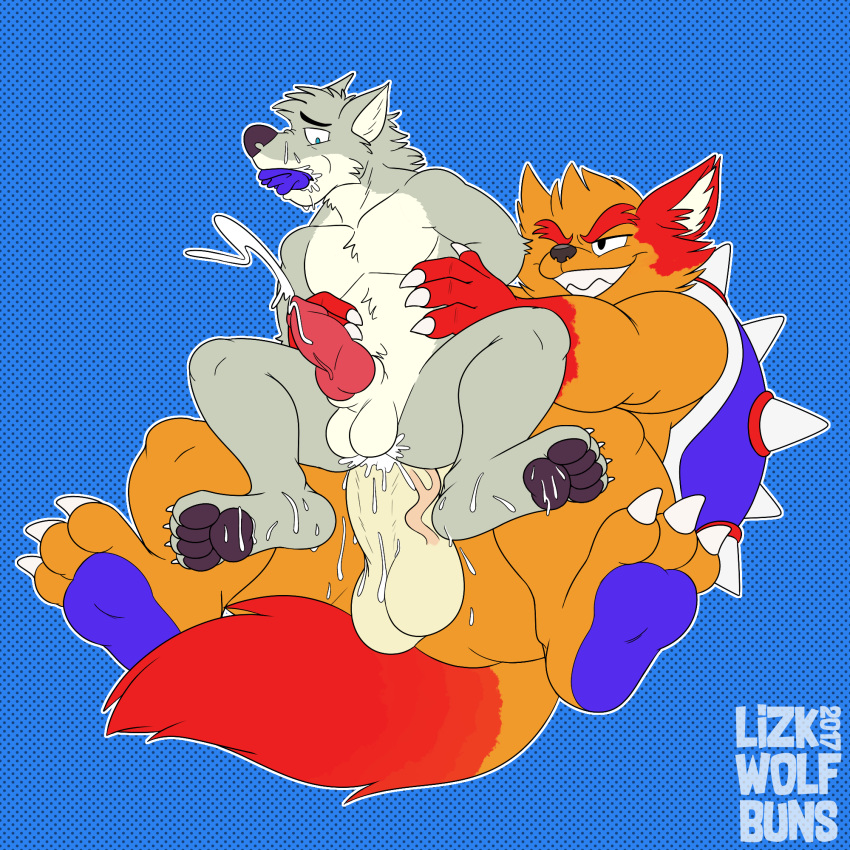 anal cum cum_in_ass furry gay koopa mario_(series) nintendo size_difference wolfbuns