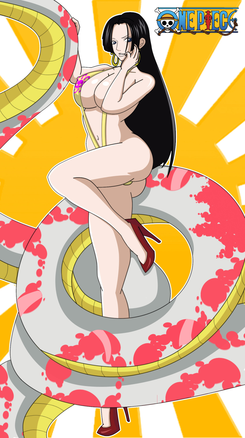 animal boa_hancock female female_only grimphantom one_piece salome_(one_piece) snake tagme