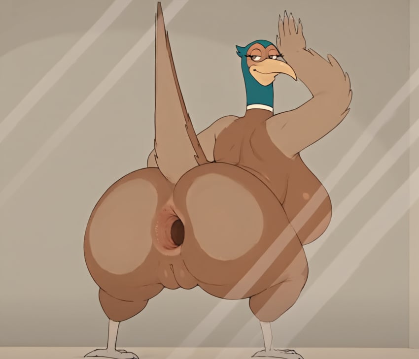 ai_generated anal_gape anthro anus anus_on_glass ass ass ass_against_glass ass_on_glass avian backboob big_ass big_breasts big_butt bird boobs_and_butt_pose breasts breasts family_guy female female gape gaping gaping_anus glass innie_pussy looking_at_viewer looking_back pheasant pheasant_on_the_glass pussy raised_tail rear_view solo stable_diffusion tail talons voluptuous voluptuous_female winged_arms