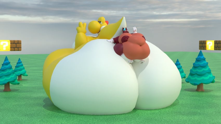 bbw big_ass big_breasts bigbunsahead breasts bubble_butt casey_(chip_at_night) cleavage female furry gale_(chip_at_night) huge_ass huge_breasts nipples overweight thick_thighs wide_hips yoshi