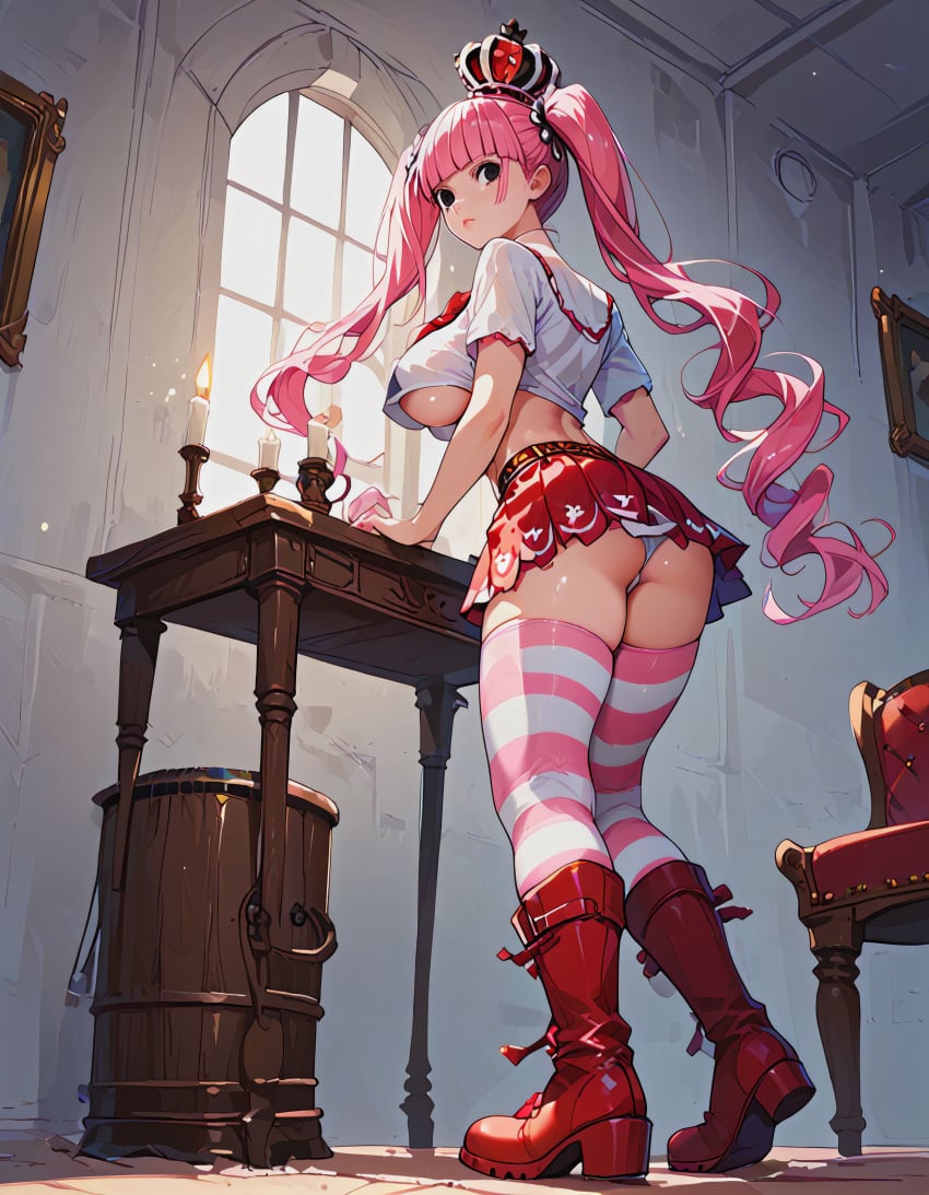 ai_generated alan_ai female female_only one_piece perona underboob upskirt