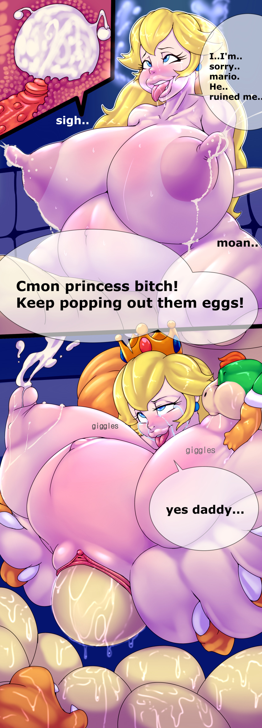 1girls 2017 2boys absurd_res after_rape after_sex anthro ber00 big_breasts bimbo bimbofication birth bowser bowser_jr. breastfeeding breasts comic cum cum_in_pussy cum_in_uterus cum_inside duo duplicate egg egg_laying ejaculation english_text erect_nipples erection faceless_male fallopian_tubes female female_on_anthro fucked_silly hi_res huge_breasts huge_cock human human_focus human_on_anthro hyper impregnation internal interspecies lactation male mammal mario_(series) multiple_boys nintendo nipple_suck nipples nubbed_penis outdoors ovaries penetration penis pregnant princess_peach pussy smile speech_bubble spread_legs spreading straight sucking super_mario_bros. text tongue tongue_out uncut uterus vaginal_penetration video_games x-ray