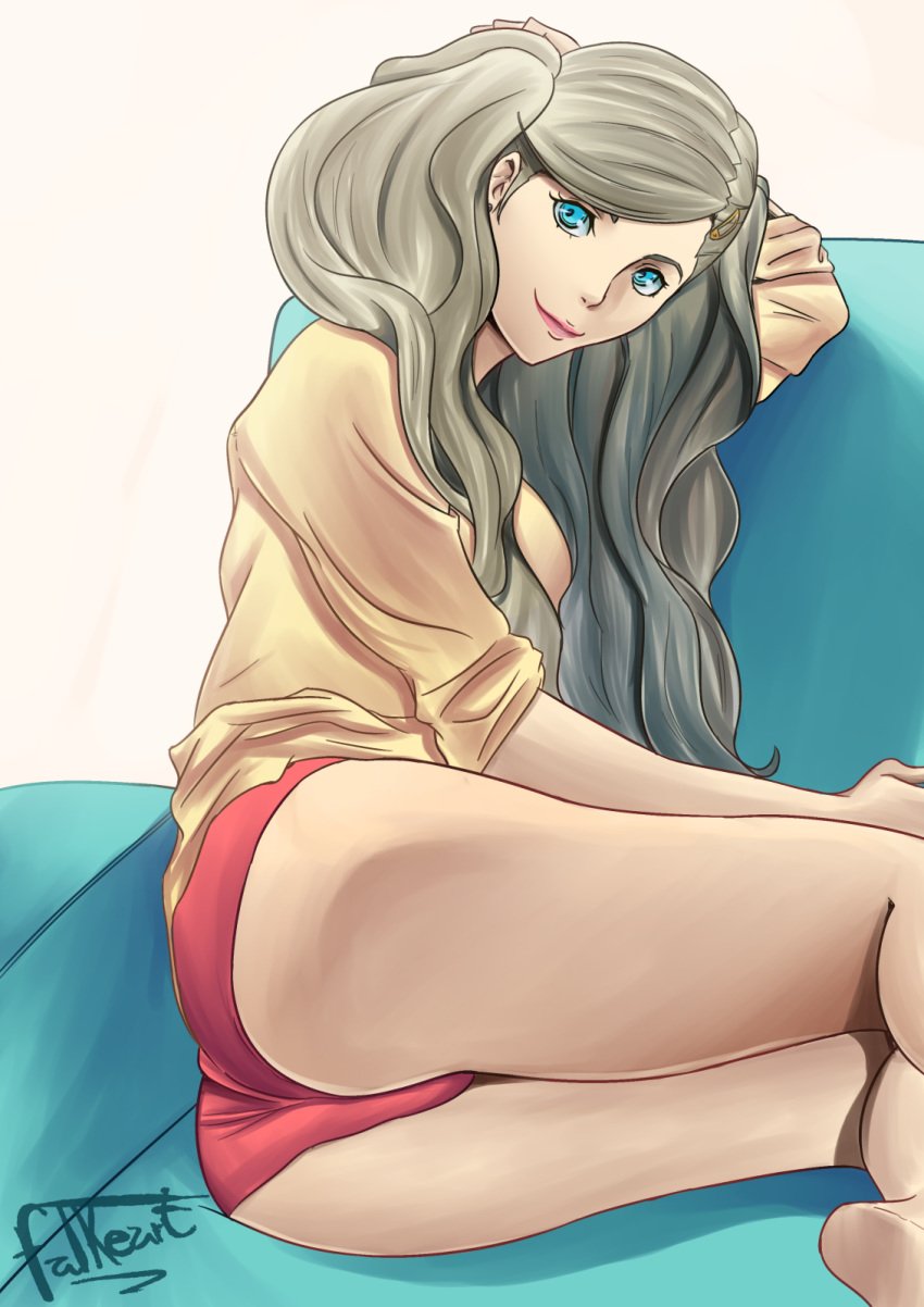 ann_takamaki blue_eyes falkeart female megami_tensei persona persona_5 solo