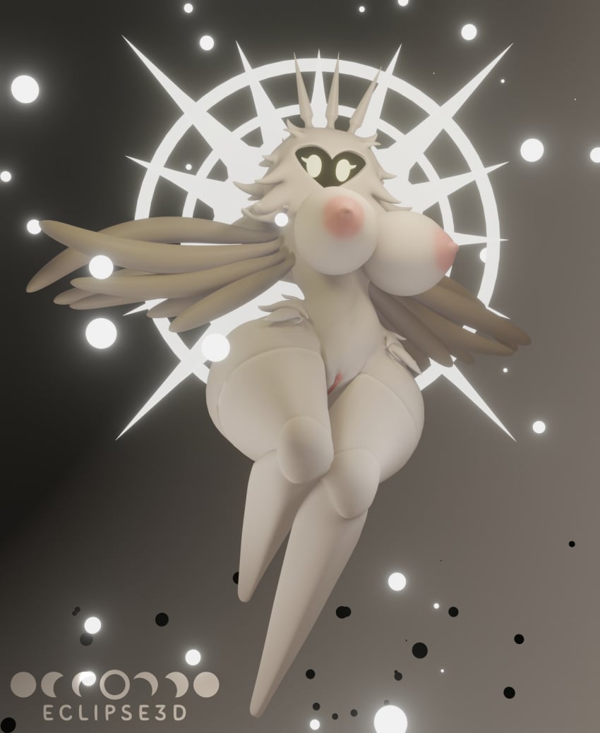 1girls anthro big_breasts big_breasts big_breasts big_thighs eclipse3d female female female_only hollow_knight light moth moth_girl nude nude_female radiance_(hollow_knight) solo solo_female thick_thighs video_game video_game_character video_games wings