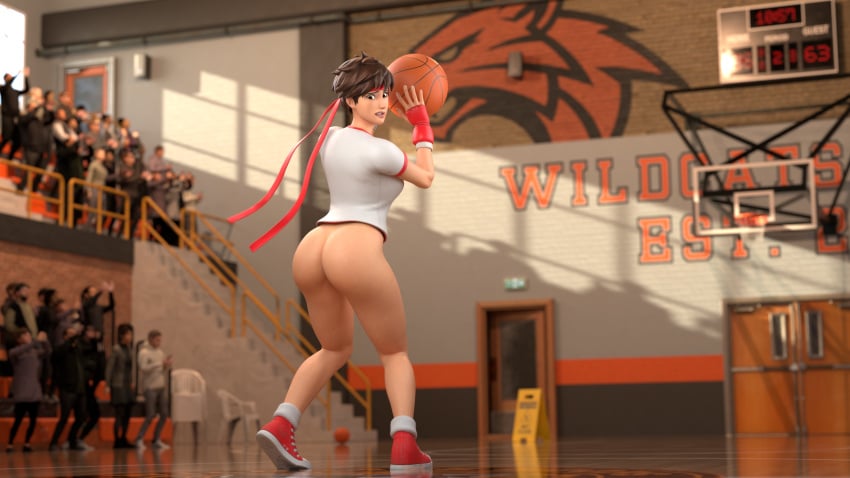 1girls 2026 3d 3d_(artwork) ass ass_focus audience basketball basketball_court big_ass blender bottomless bottomless_female brown_hair brown_hair_female butt butt_focus choovy3 embarrassed embarrassed_naked_female embarrassed_nude_exposure embarrassed_nude_female enf exhibitionism exposed_ass extreme_exposure_humiliation female female_focus fortnite headband human nude_in_front_of_audience nude_in_public parody public public_indecency public_nudity sakura_kasugano sakura_kasugano_(fortnite) scene_reference shirt_only solo solo_female solo_focus street_fighter