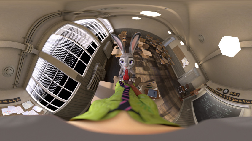 1boy 1girls 2017 360_image 360_panorama 3d 8k absurdres animal_genitalia animal_penis anthro canine canine_penis clothed clothing cum cum_inside cum_on_face disney duo equirectangular_panorama eye_contact fellatio female fox grey_fur highres judy_hopps lagomorph looking_at_viewer machv99 male mammal nick_wilde oral penis pov rabbit sex straight zootopia