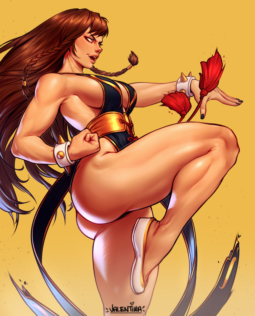 1girls 2d 2d_(artwork) big_ass big_breasts big_thighs chun-li chun-li_(battle_ouffit_sfv) clothed street_fighter street_fighter_v valentinainat1