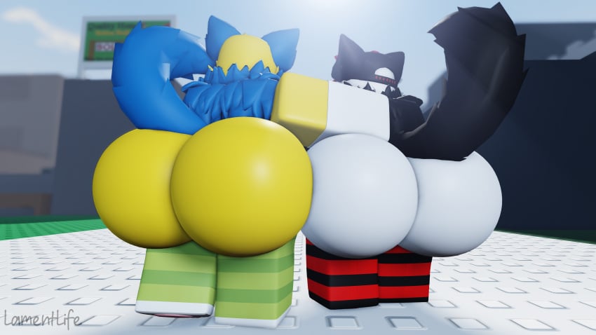 2boys 3d artist_name ass ass_focus big_ass bottom_heavy_male bubble_ass bubble_butt butt_focus crossroads_(roblox) enormous_ass femboy guest_(roblox) huge_ass huge_butt lamentlife large_ass large_butt male massive_ass massive_butt noob outdoors roblox robloxian smothering smothering_ass thicc_thighs thick_thighs watermark