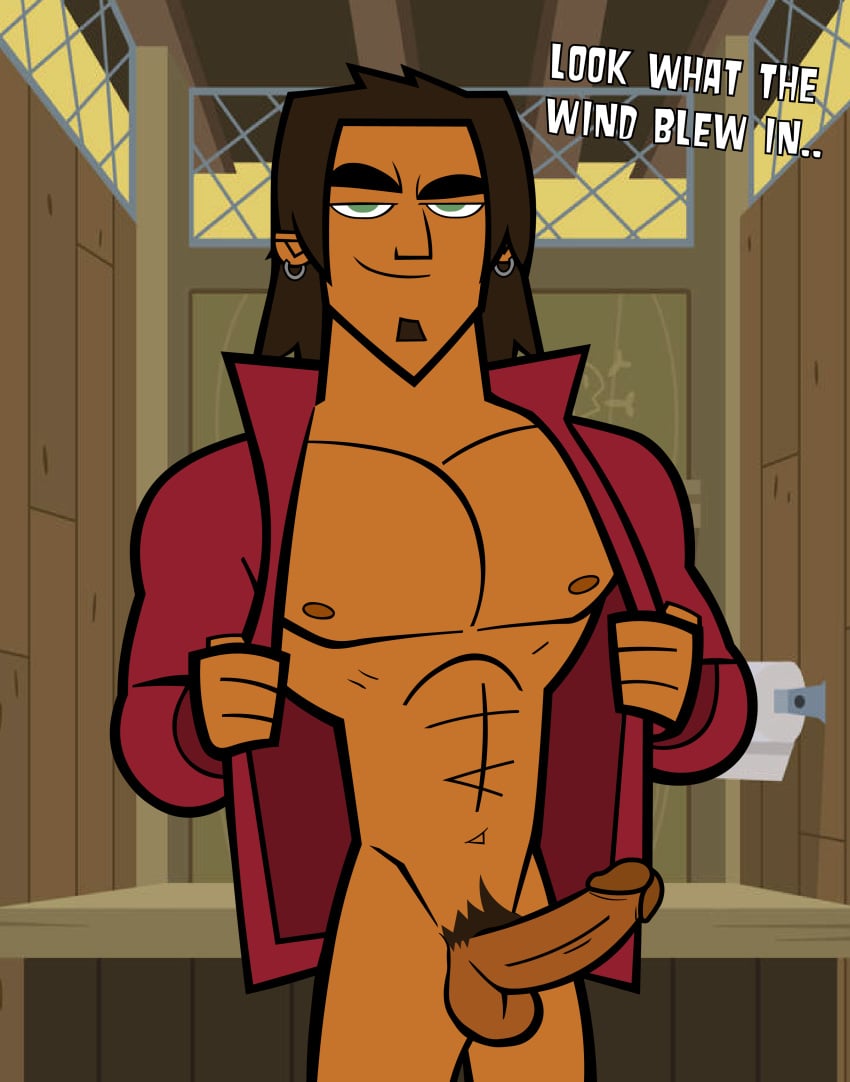 alejandro_burromuerto_(tdi) brown_hair chris_mclean dark-skinned_male gay green_eyes total_drama_(series) total_drama_island tyler_(tdi)